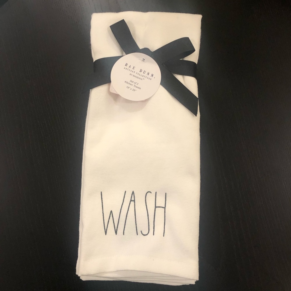 Rae Dunn Wash/Dry Kitchen Towels